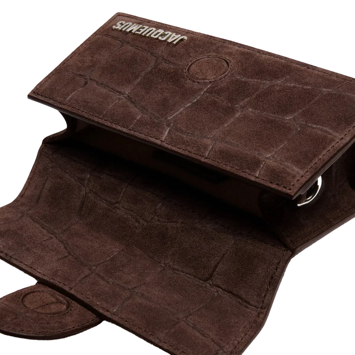 Jacquemus Le Bambino Croco Dark Brown