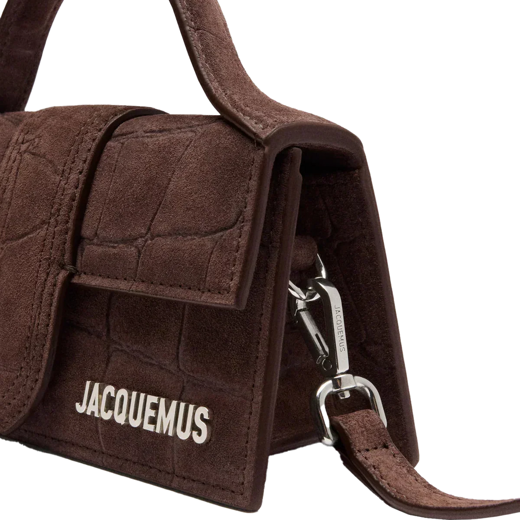 Jacquemus Le Bambino Croco Dark Brown