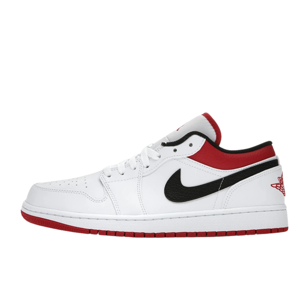 Jordan 1 Low White University Red Black