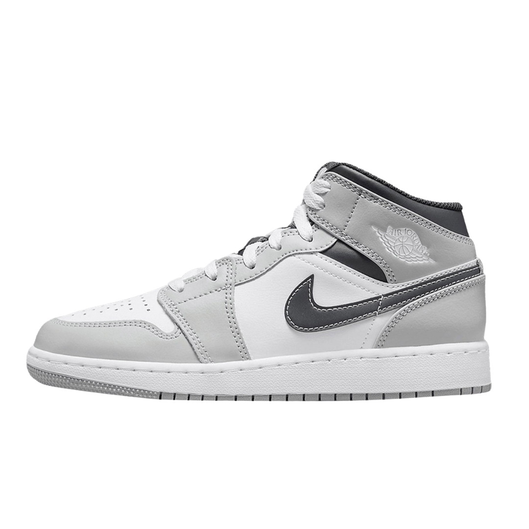 Jordan 1 Mid Light Smoke Grey (GS)