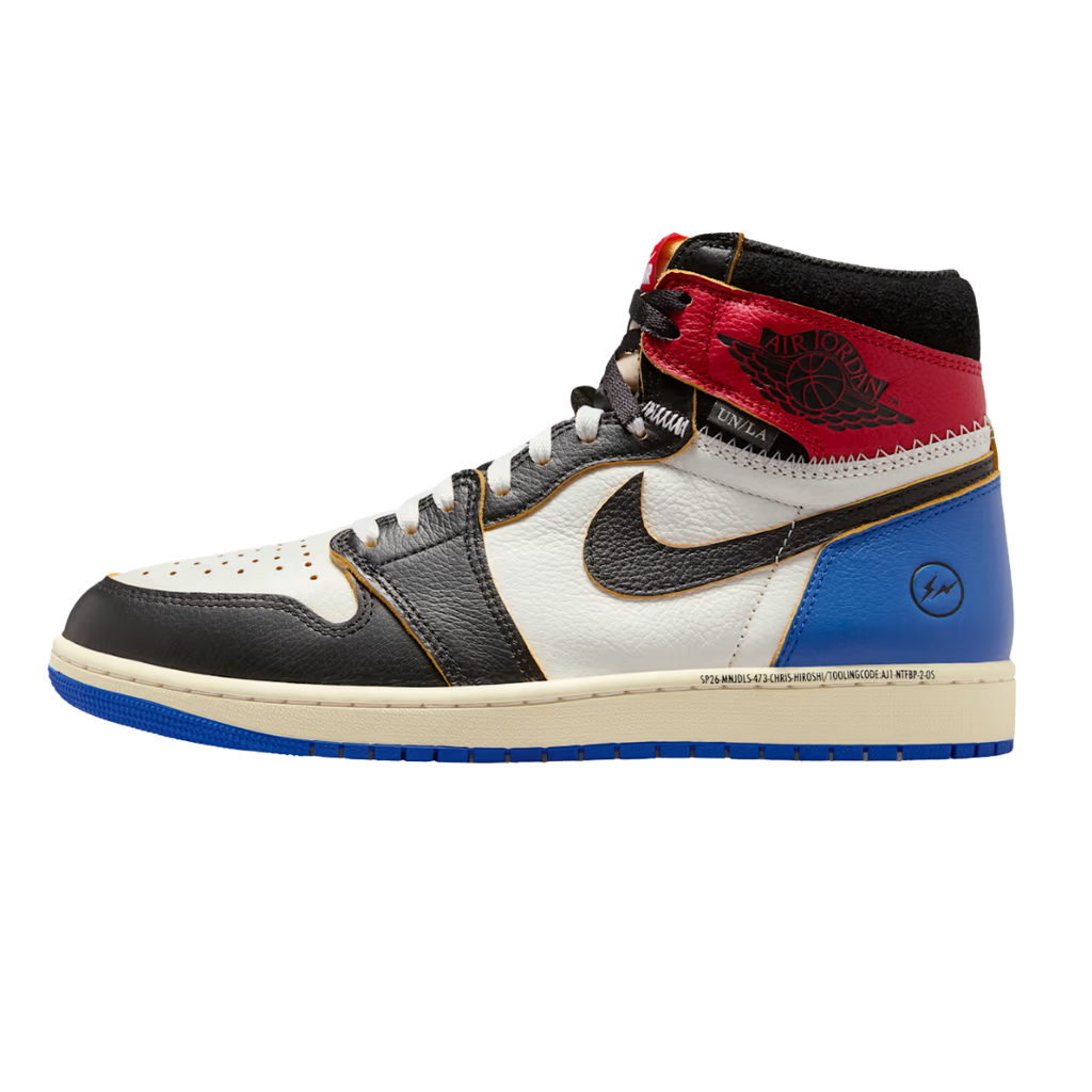 Jordan 1 Retro High OG SP Fragment x Union LA Varsity Red Sport Royal