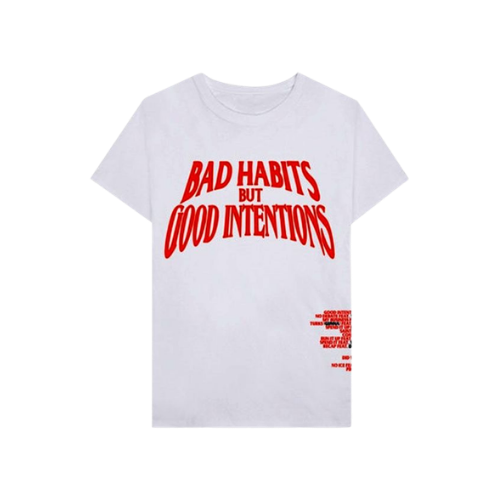 Nav x Vlone Bad Habits Good Intentions Tee White