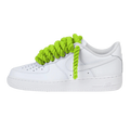 Nike Air Force 1 Low Rope Laces Lime Green Custom