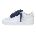 Nike Air Force 1 Low Rope Laces Navy Custom