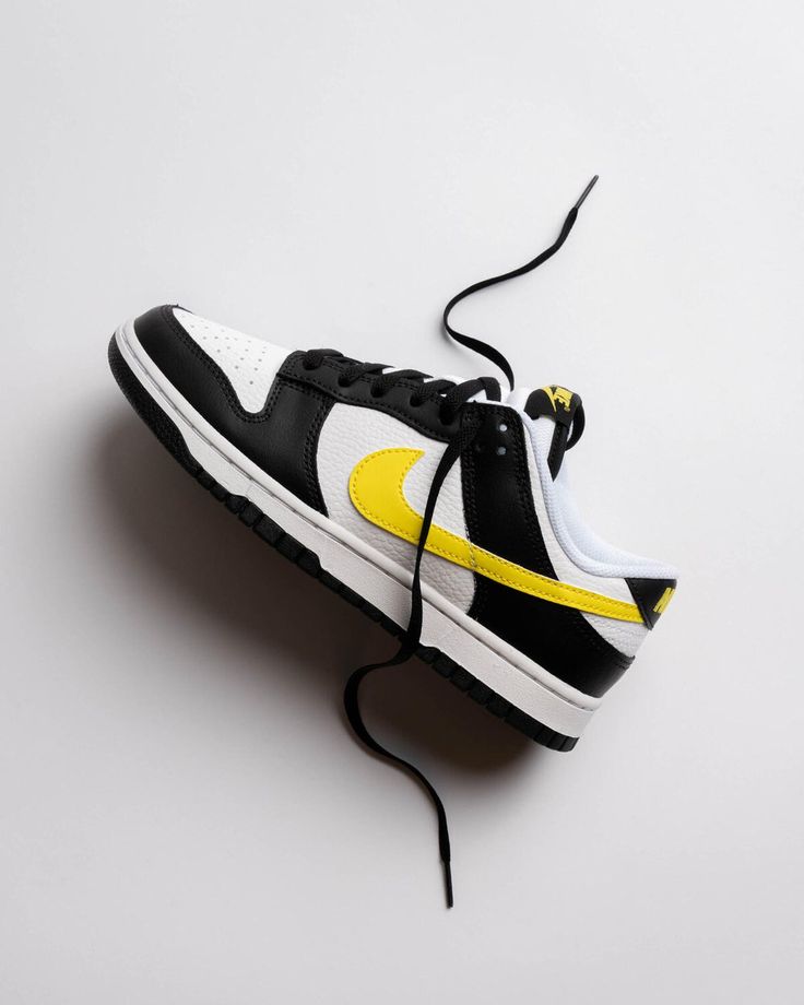 Nike Dunk Low Black Yellow White