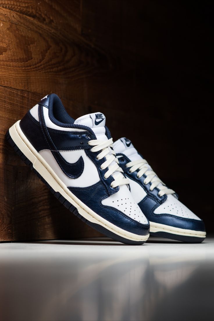 Nike Unisex Sneakers Dunk Low Vintage Navy