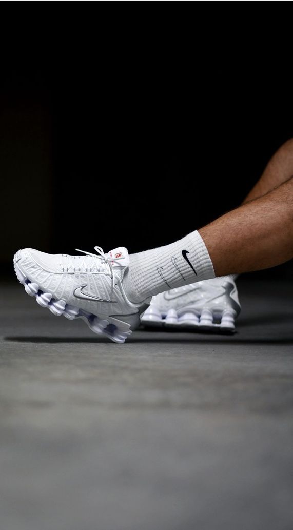 Nike Shox TL White Metallic Silver