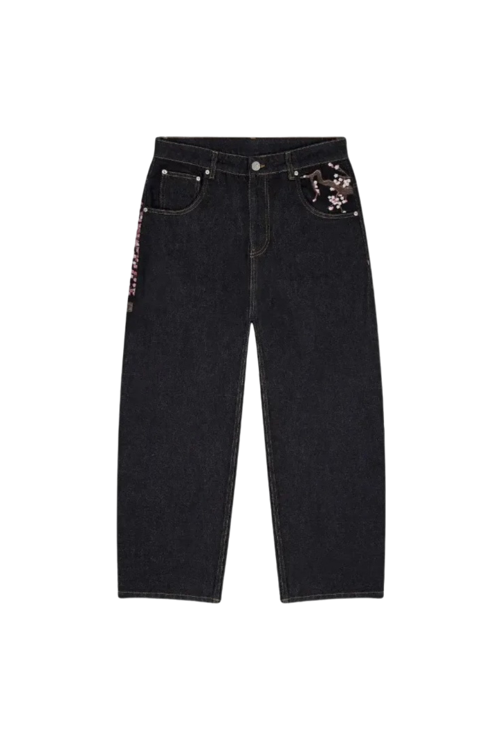 Embroidery Baggy Pants