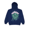 Sp5der OG Web Hoodie Navy