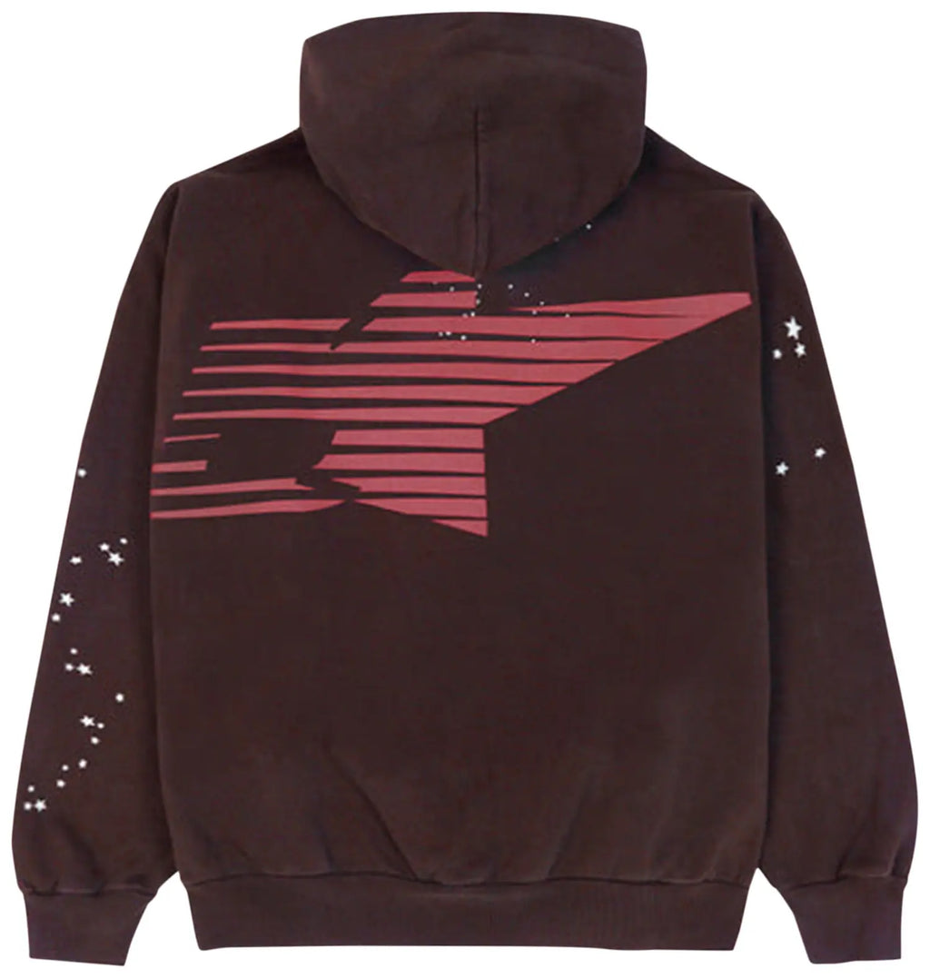 Sp5der Spider Hoodie Brown