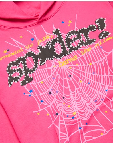 Sp5der P*nk V2 Hoodie Pink