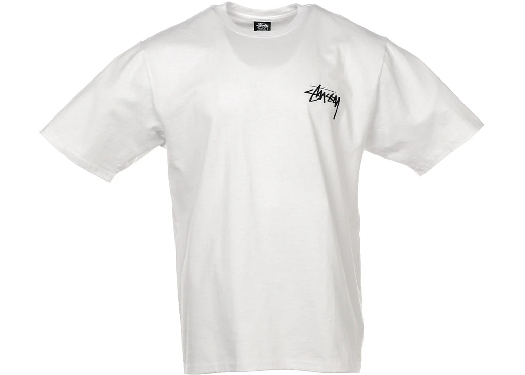 Stussy Fuzzy Dice Tee White