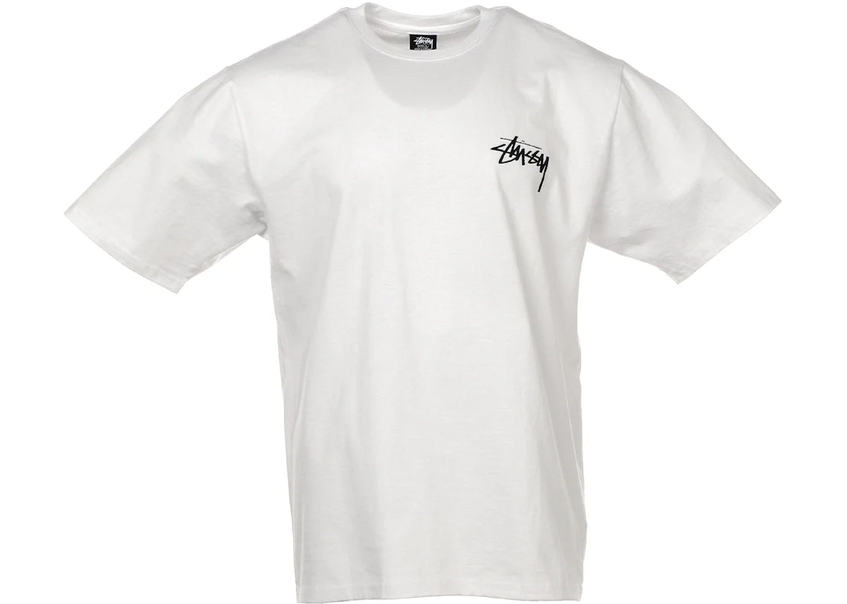 Stussy Fuzzy Dice Tee White