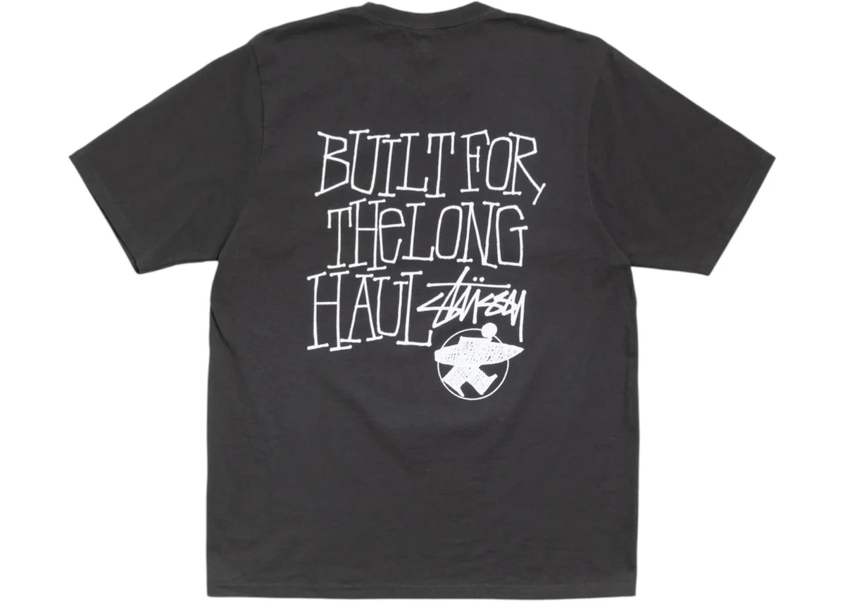 Stussy Long Haul Pigment Dyed Tee Faded Black