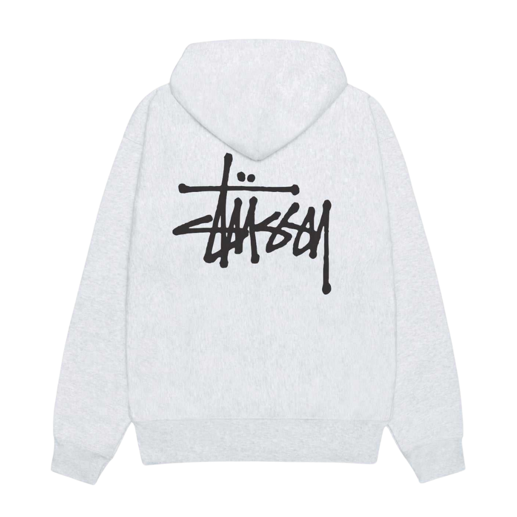 Stussy Basic Hoodie Ash Heather