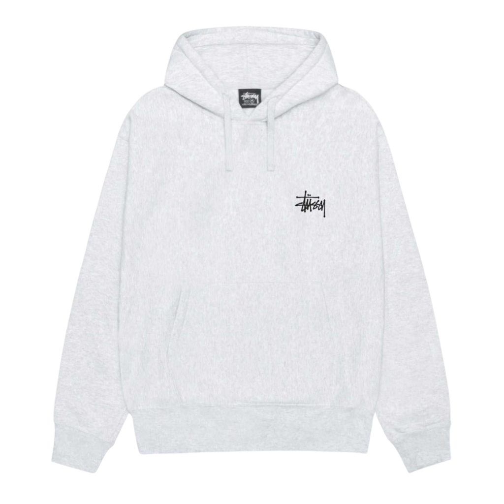 Stussy Basic Hoodie Ash Heather