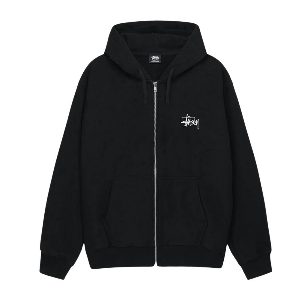 Stussy Basic Stussy Zip Hoodie Black