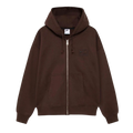 Stussy x Nike Stone Washed Fleece Zip Hoodie (FW25) Dark Cinder