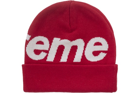 Supreme Big Logo Beanie (FW25) Red