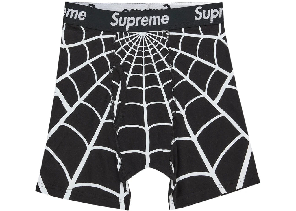 Supreme Hanes Spider-Man Boxer Briefs (2 Pack) Black