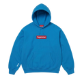 Supreme Box Logo Hooded Sweatshirt Blue
