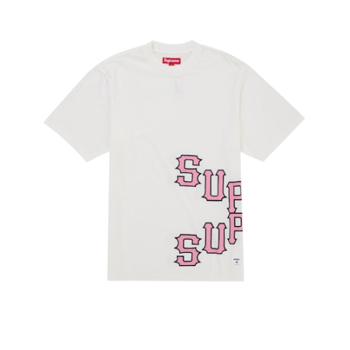 Supreme Cracked Spellout S/S Top White