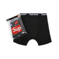 Supreme Hanes Boxer Briefs (4 Pack) Black