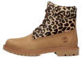 Timberland 6" Premium Boot Leopard Print Beige Nubuck