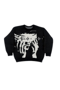 'Telepathy' Graphic Knitted Sweater