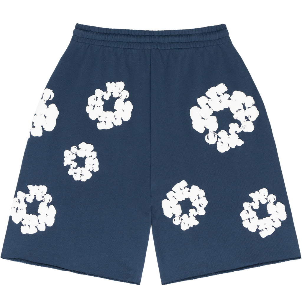 Denim Tears The Cotton Wreath Shorts Navy