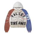 Vale Forever Patriot Chop and Screw Zip Up Hoodie Grey