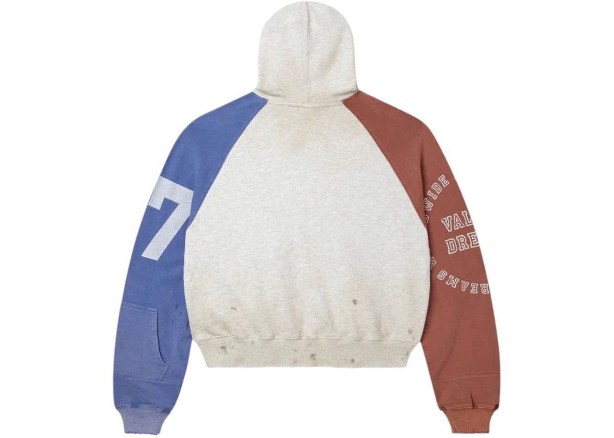 Vale Forever Patriot Chop and Screw Zip Up Hoodie Grey