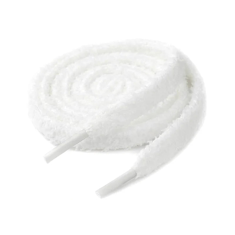 Fluffy Laces White