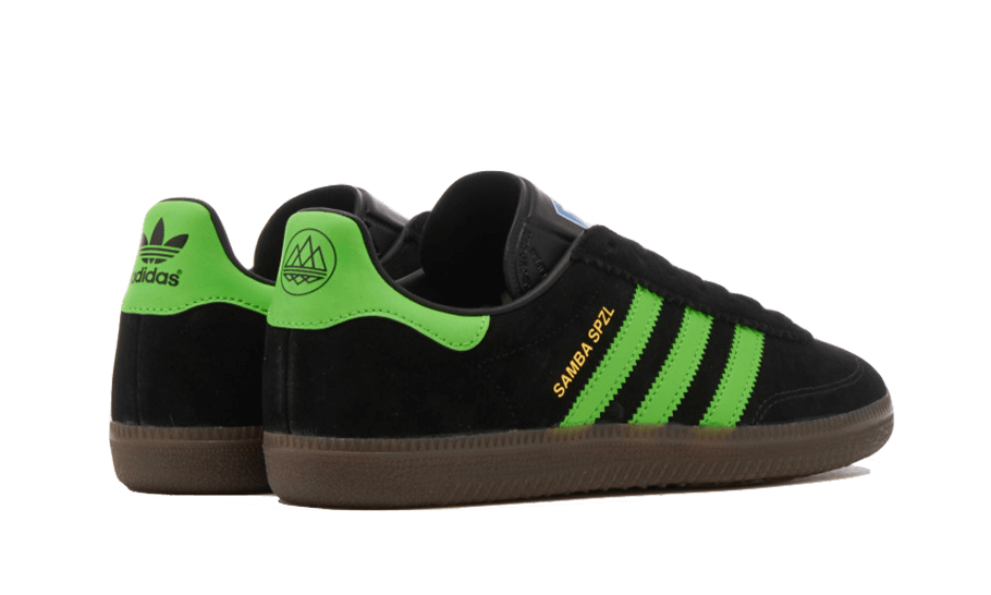 Adidas Samba Deco SPZL Core Black Lucid Lime