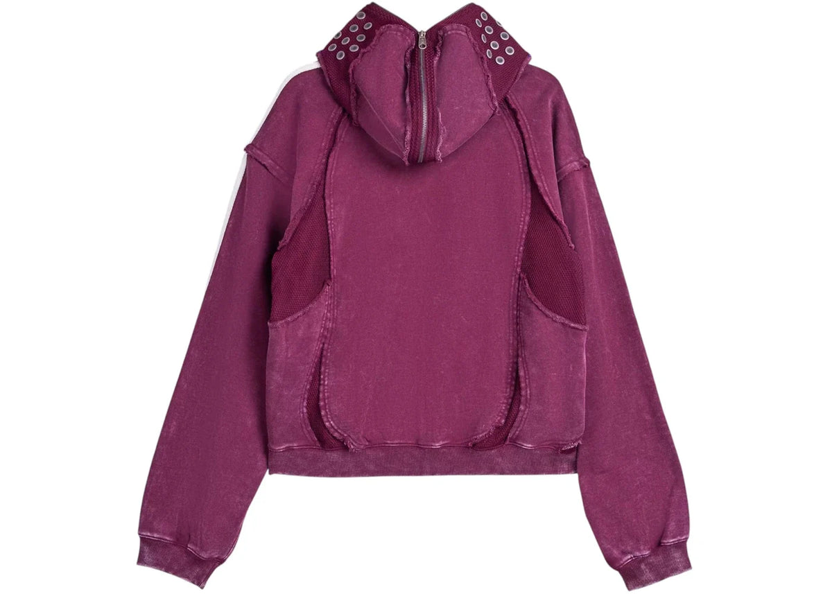 adidas x Thug Club Teamgeist Hooded Zip Up Maroon