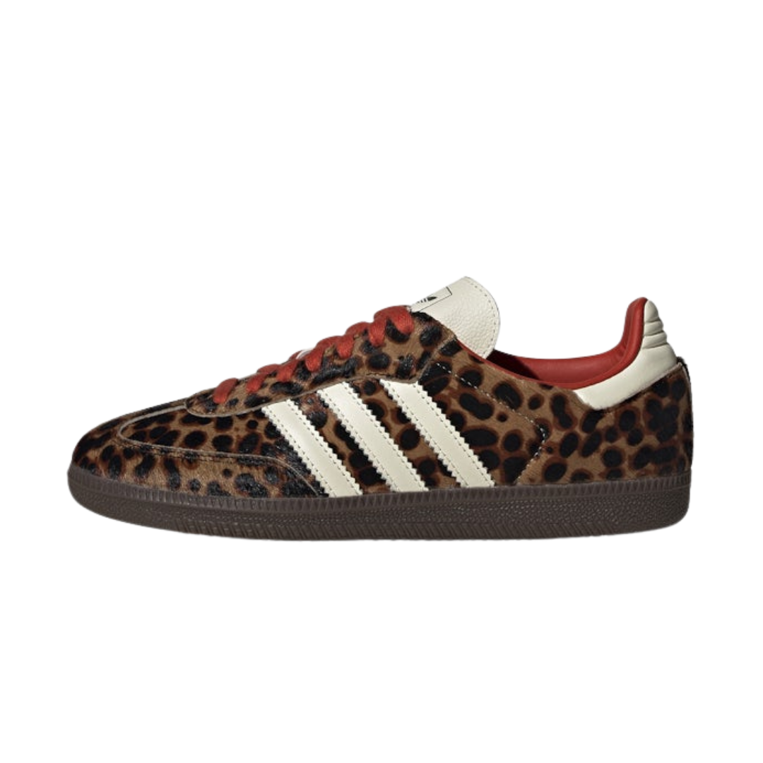 Adidas Women's Sneakers Samba OG Preloved Red Leopard