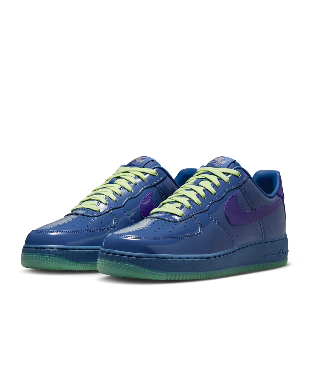 Nike Air Force 1 Low Patent Leather Mystic Navy Grape Ice