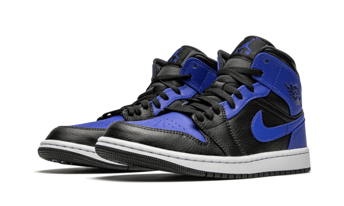 Air Jordan 1 Mid Hyper Royal Tumbled Leather