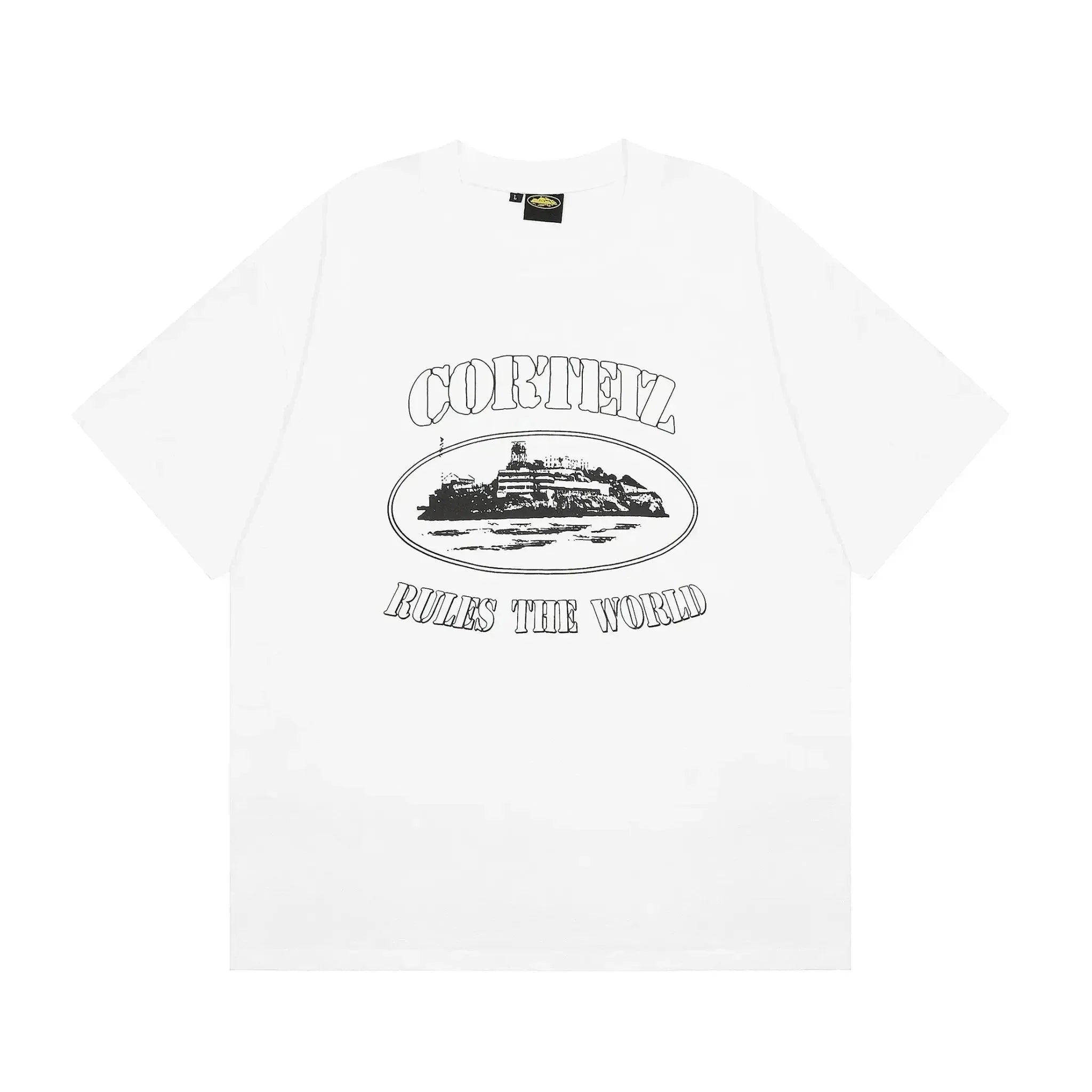 Alcatraz White Black T-shirt