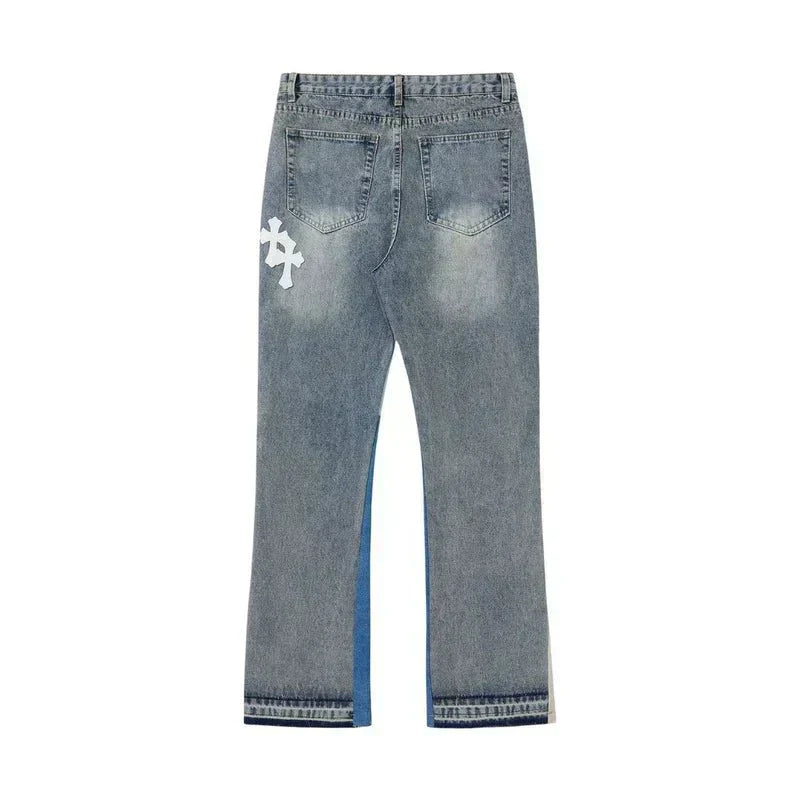 Cross Patch - Flared Jeans