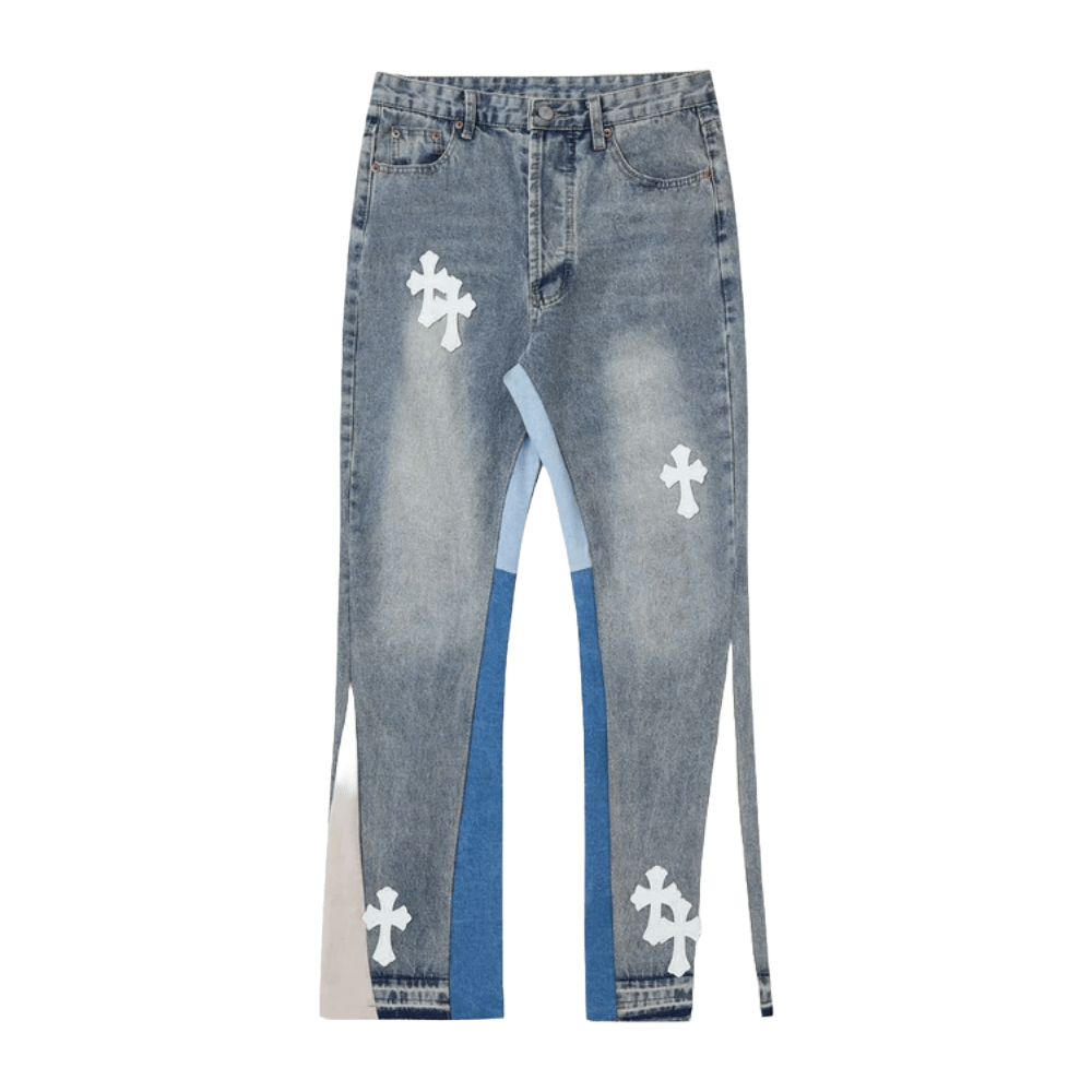 Cross Patch - Flared Jeans