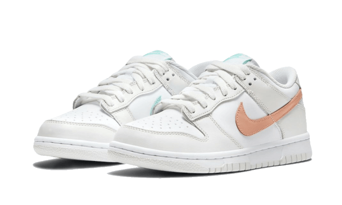 Nike Dunk Low White Bone Peach Aqua