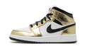 Air Jordan 1 Mid White Metallic Gold