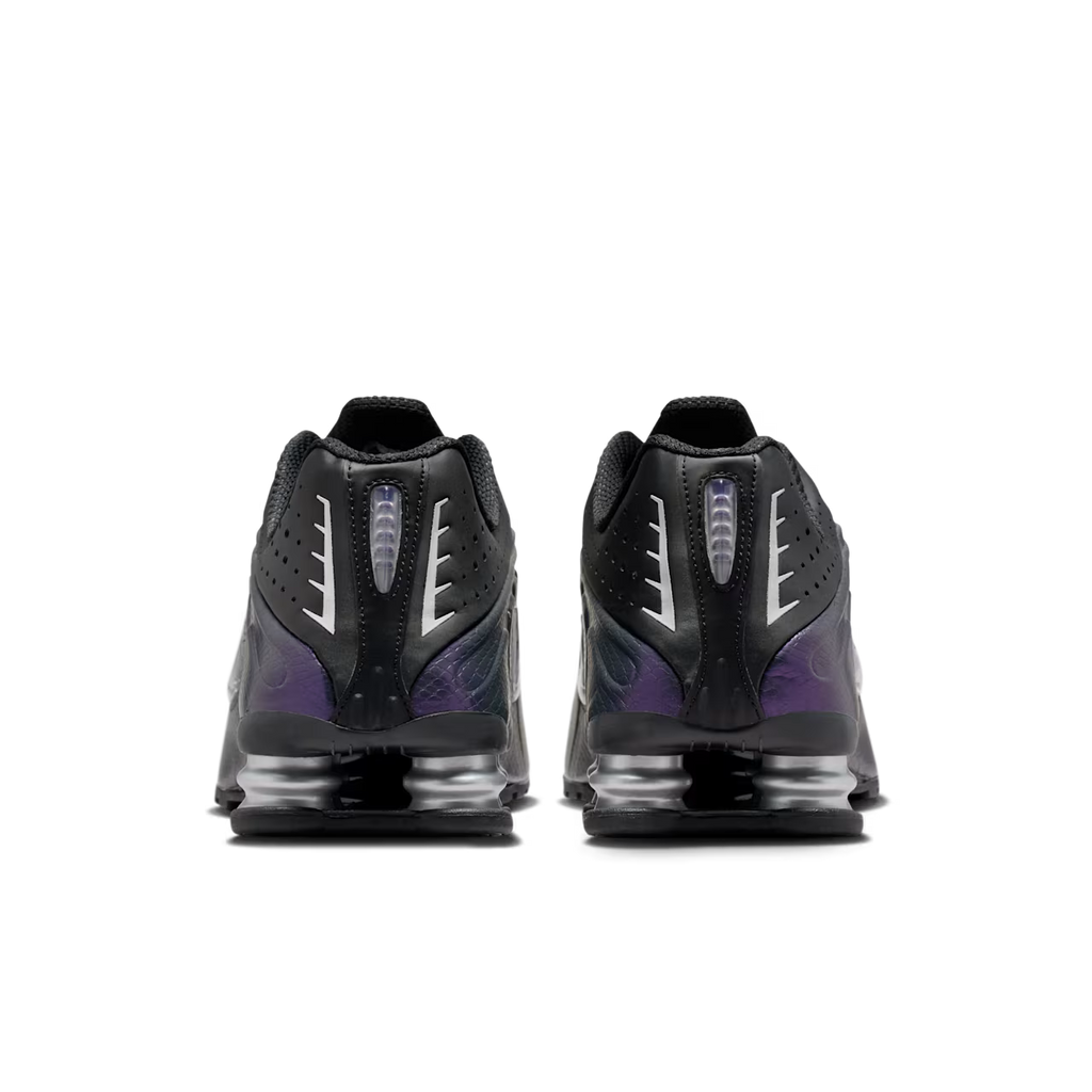 Nike Shox R4 Black Metallic Silver Purple Dynasty