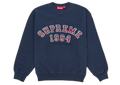 Supreme Plaid Arc Crewneck Navy