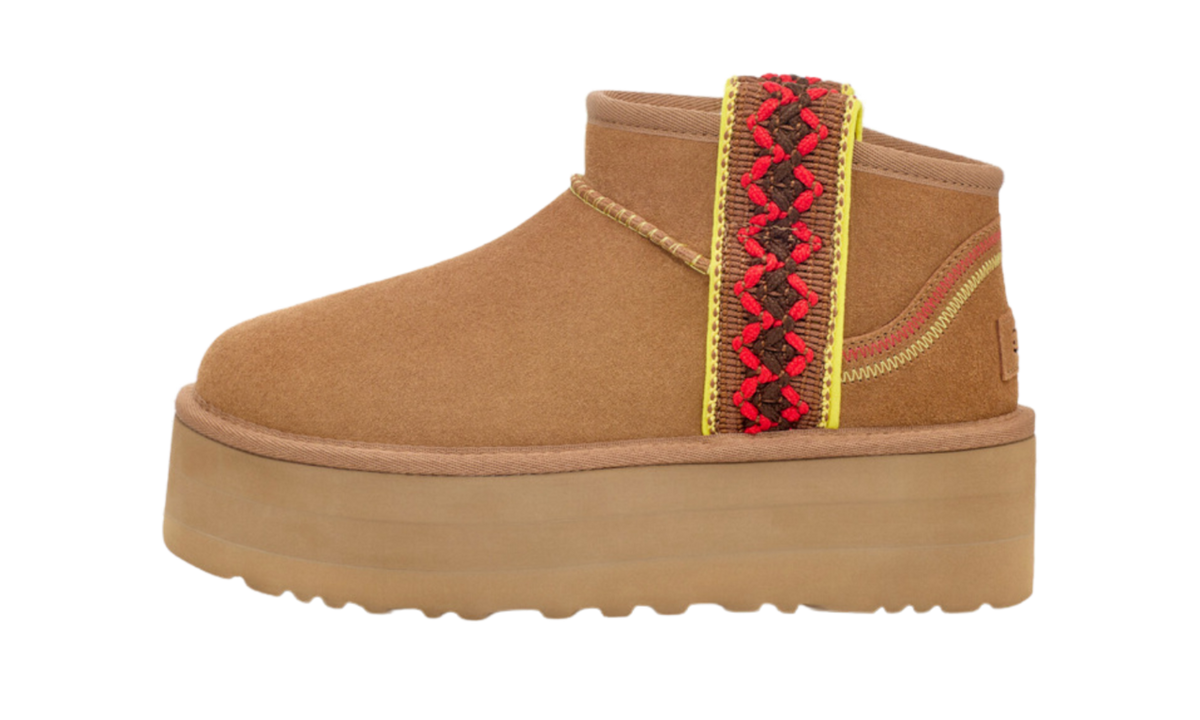 UGG Classic Ultra Mini Braid Boot Chestnut