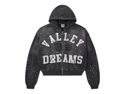 Vale Forever Classico Zip Up Hoodie Black
